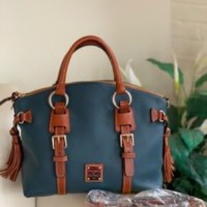 Dooney And Bourke Teal Bristol Satchel